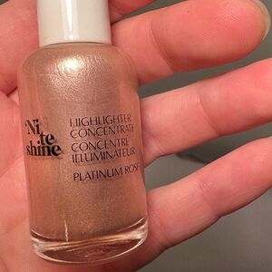 Glossier Nite Shine Highlighter Concentrate Platinum Rose - discontinued